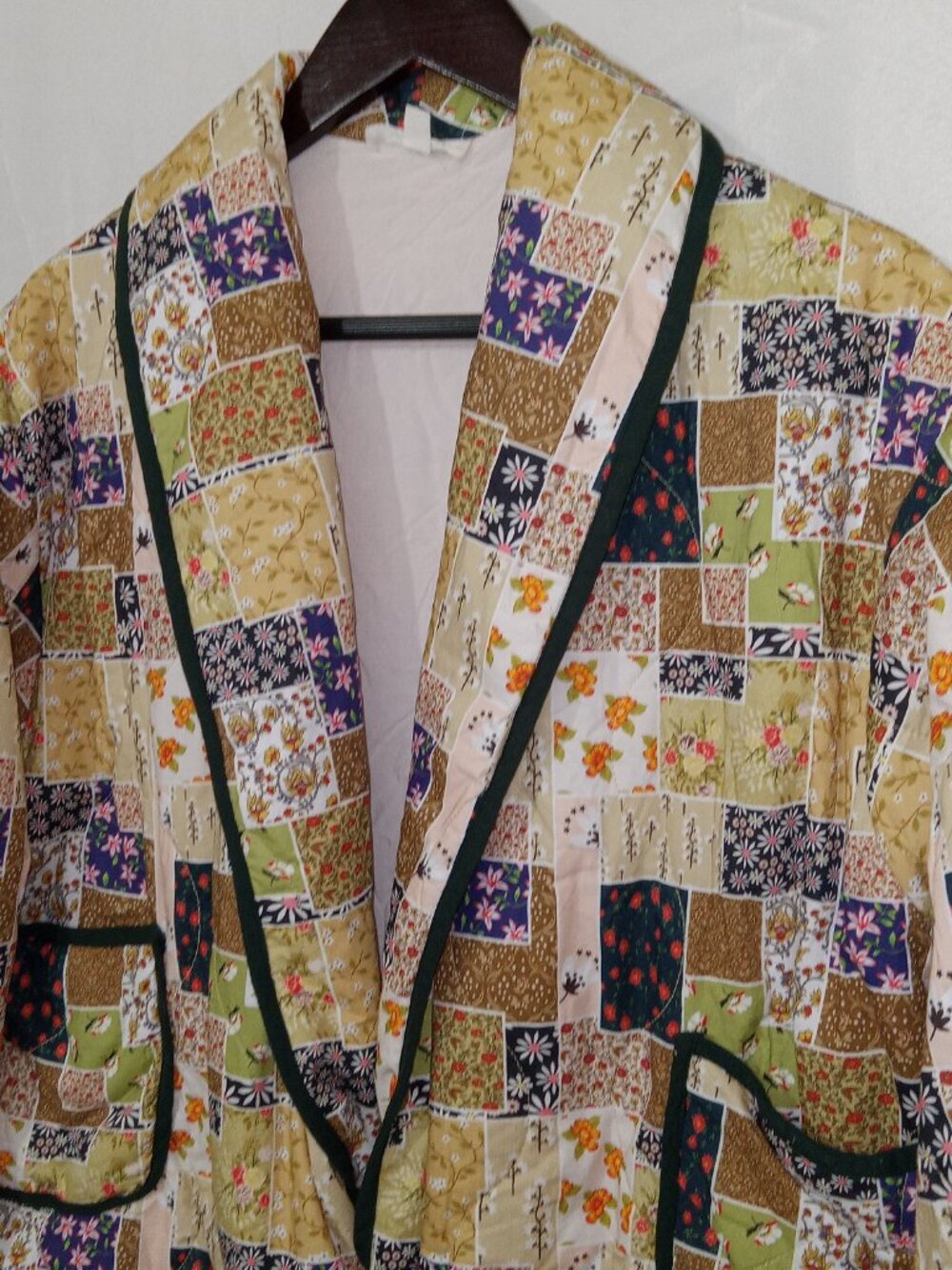Entro Womens Quilted Patchwork Floral Cotton Jacket Cottagecore Boho S - Picture 2 of 13